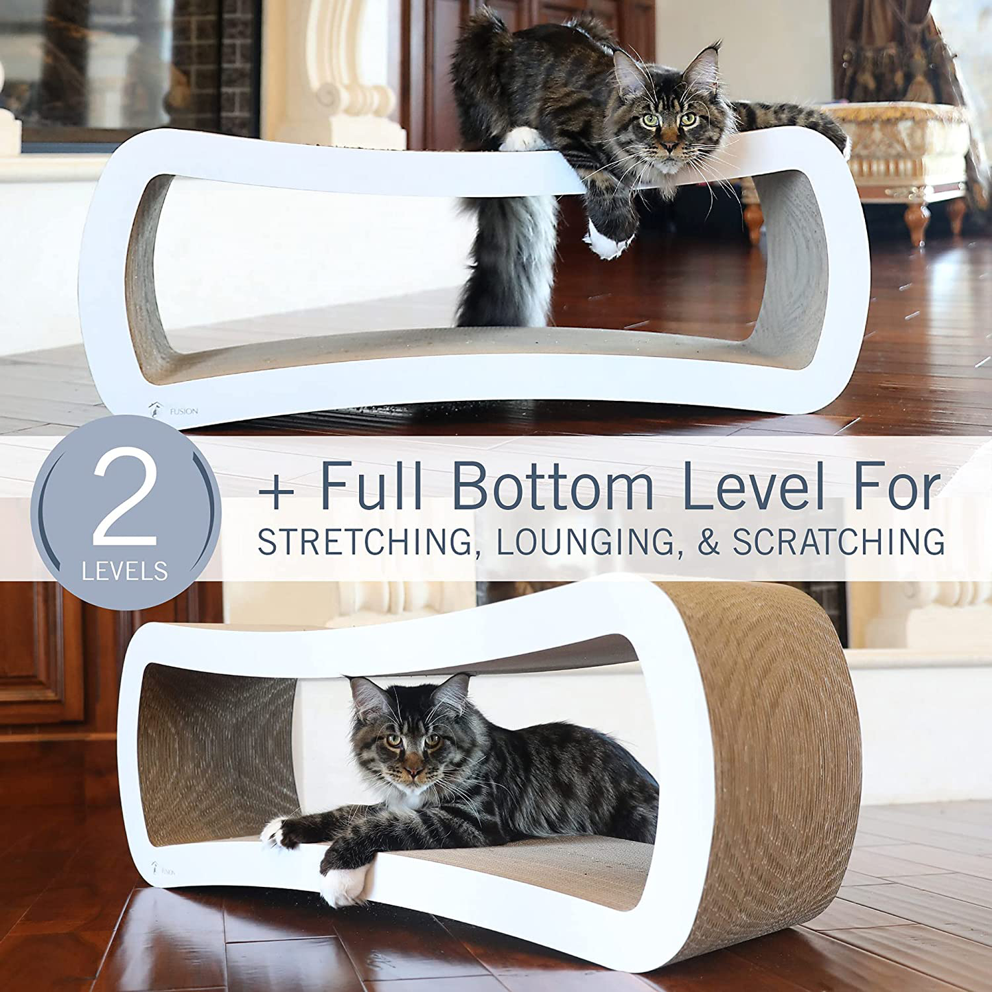 Petfusion Jumbo Cat Scratcher Lounge (99X28X36 CM). [Superior Cardboard & Construction, Significantly Outlasts Cheaper Alternatives] Animals & Pet Supplies > Pet Supplies > Cat Supplies > Cat Furniture PetFusion   