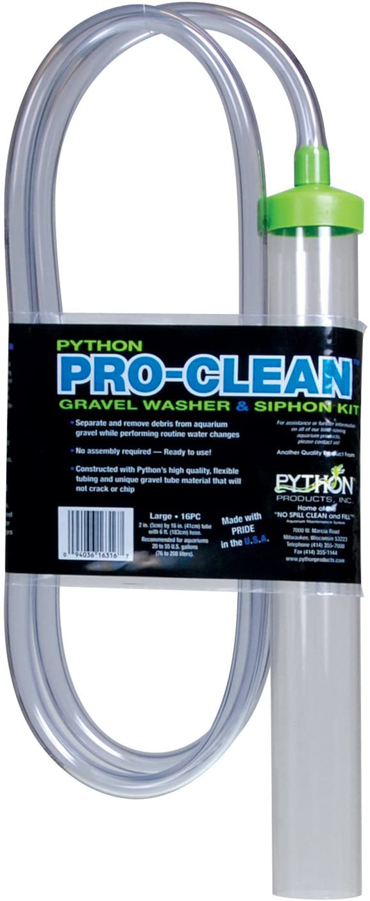 Python Pro-Clean Gravel Washer Siphon Kit Animals & Pet Supplies > Pet Supplies > Fish Supplies > Aquarium Gravel & Substrates Python 2.00 x 8.05 x 20.00  