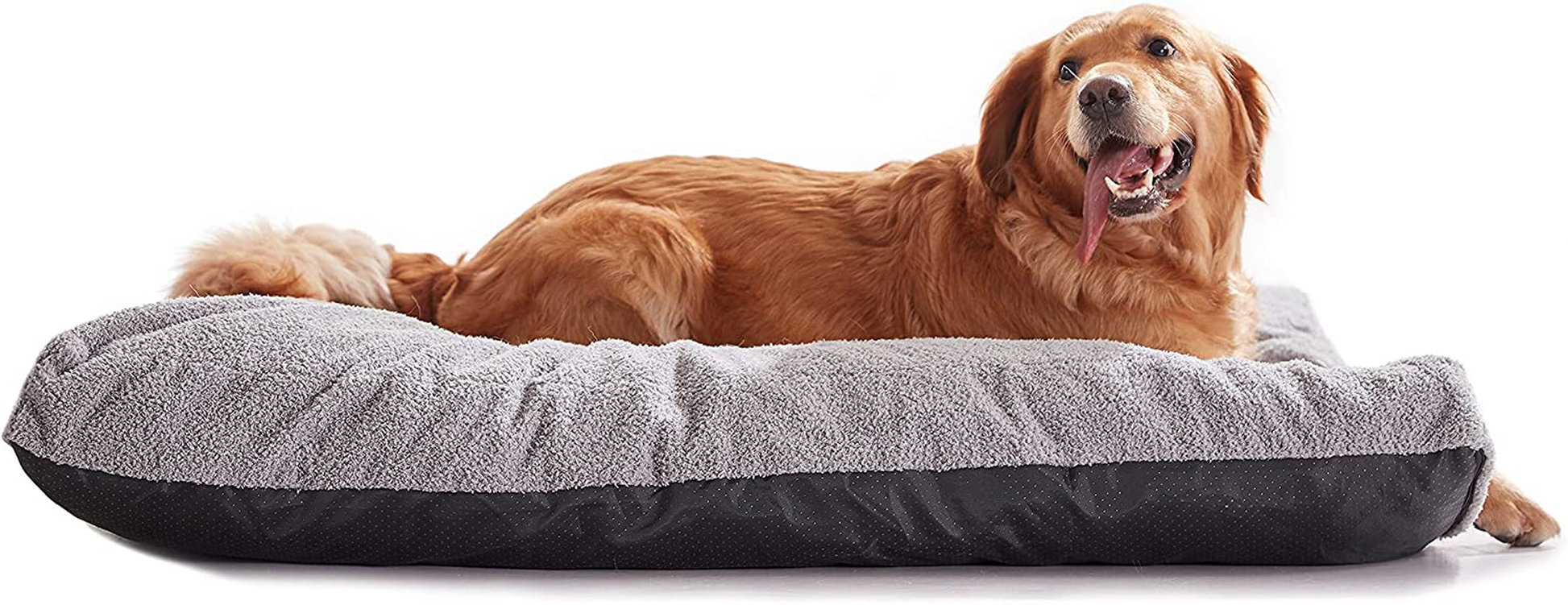 PETABBY Shredded Memory Foam Dog Bed Pillow, Waterproof Dog Bed with Machine Washable Removable Cover, Comfy Dog Bed for Medium Large Dog Animals & Pet Supplies > Pet Supplies > Dog Supplies > Dog Beds HANGZHOU PEITERUI CHONGWUKEJI YOUXIANGONGSI Shredded Memory Foam L(36"x27"x4") 