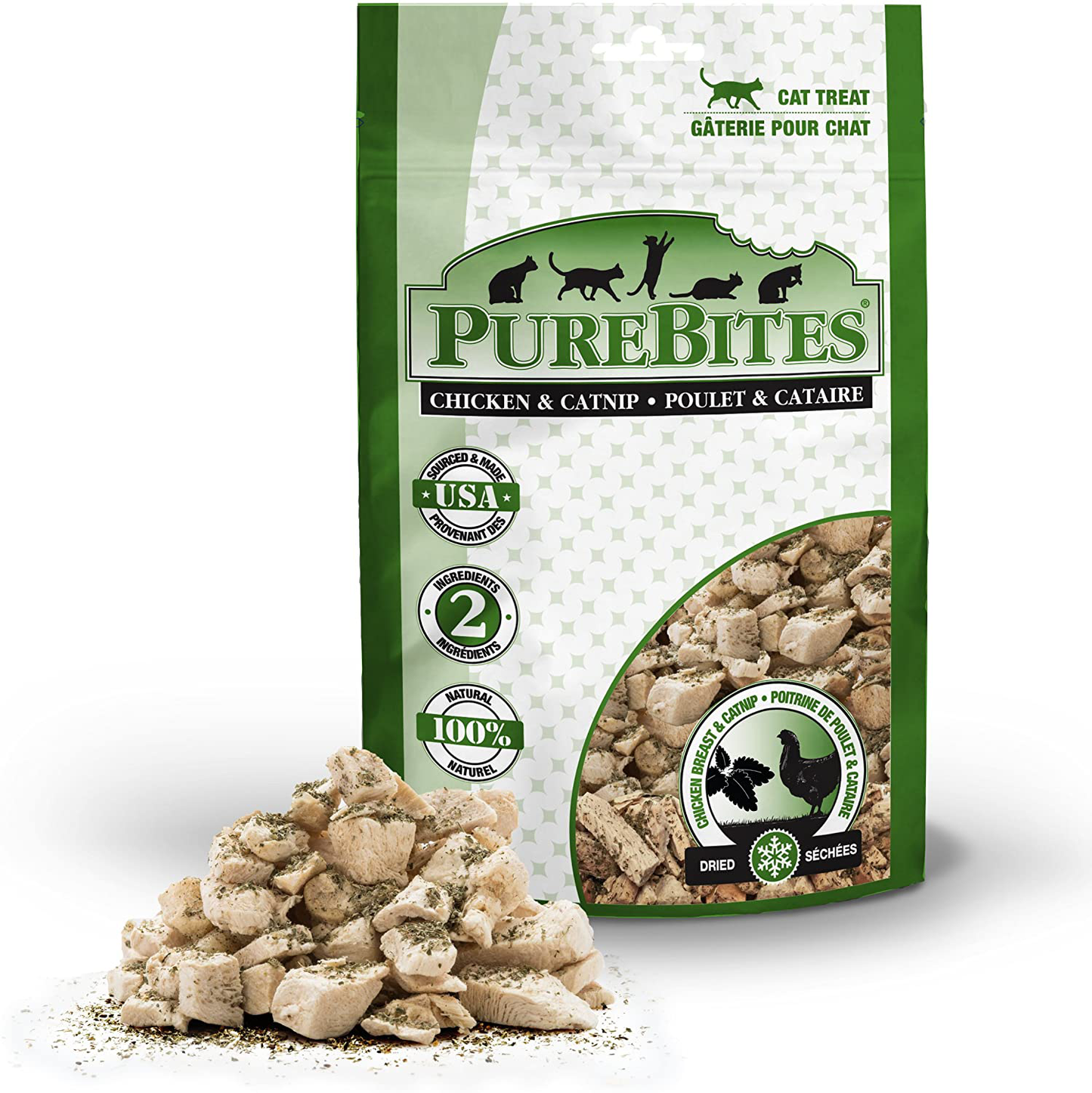 Purebites Chicken Breast & Catnip Freeze-Dried Cat Treats 1.3Oz / 37G | Value Size Animals & Pet Supplies > Pet Supplies > Cat Supplies > Cat Treats PureBites   