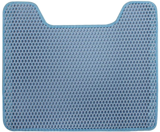 Homyl Non-Slip Cat Litter Mat Pads Washable Rug for Pet Supply Cats Litter Box Kitty - Blue Animals & Pet Supplies > Pet Supplies > Cat Supplies > Cat Litter Box Mats Homyl   