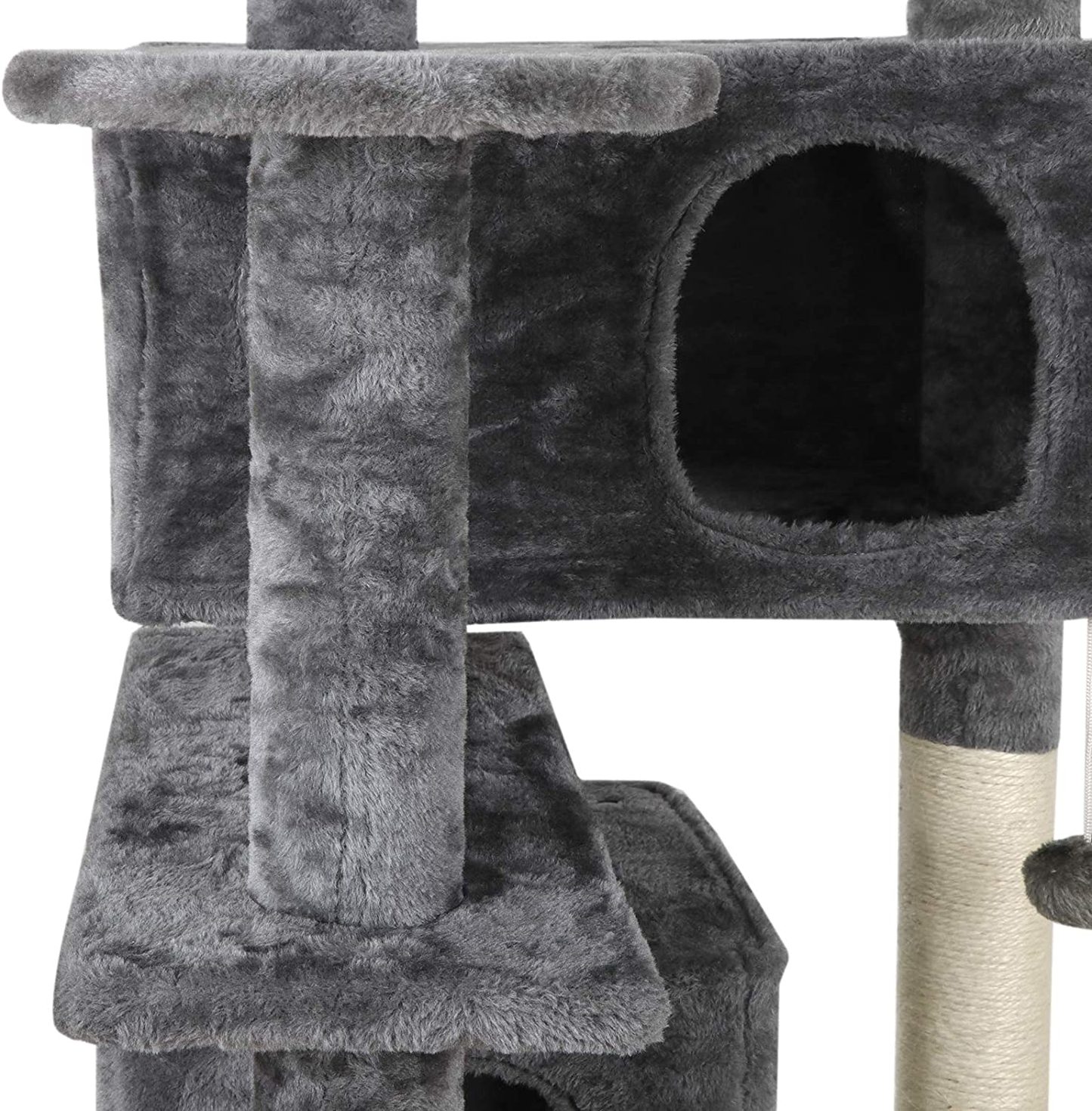 Nova Microdermabrasion 53 Inches Multi-Level Cat Tree Stand House Furniture Kittens Activity Tower with Scratching Posts Kitty Pet Play House Animals & Pet Supplies > Pet Supplies > Cat Supplies > Cat Furniture Nova Microdermabrasion   