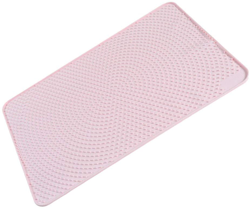 POPETPOP Cat Litter Mat Trapper Waterproof Cat Mat Litter Rug Easy Clean for Litter Box Anti-Slip Placemat for Cats (Pink) Animals & Pet Supplies > Pet Supplies > Cat Supplies > Cat Litter Box Mats POPETPOP   