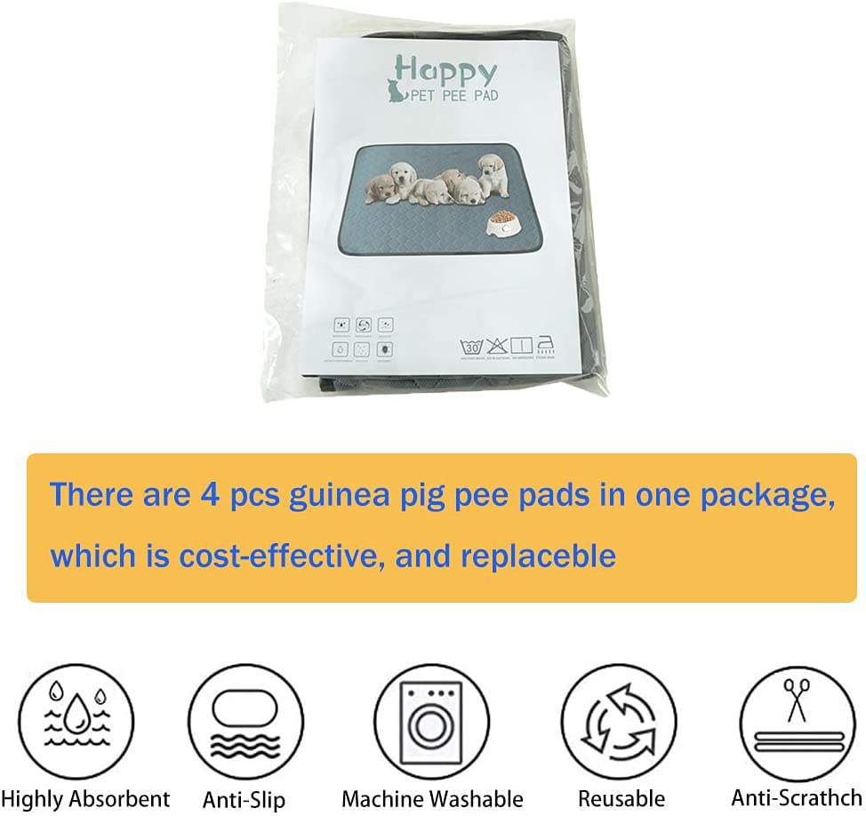 Luticessy Guinea Pig Cage Liners, Washable & Reusable Guinea Pig Pee Pads, Anti-Slip and Super Absorbent Guinea Pig Bedding, Waterproof Pet Training Pads for Small Animals Animals & Pet Supplies > Pet Supplies > Small Animal Supplies > Small Animal Bedding Luticessy   