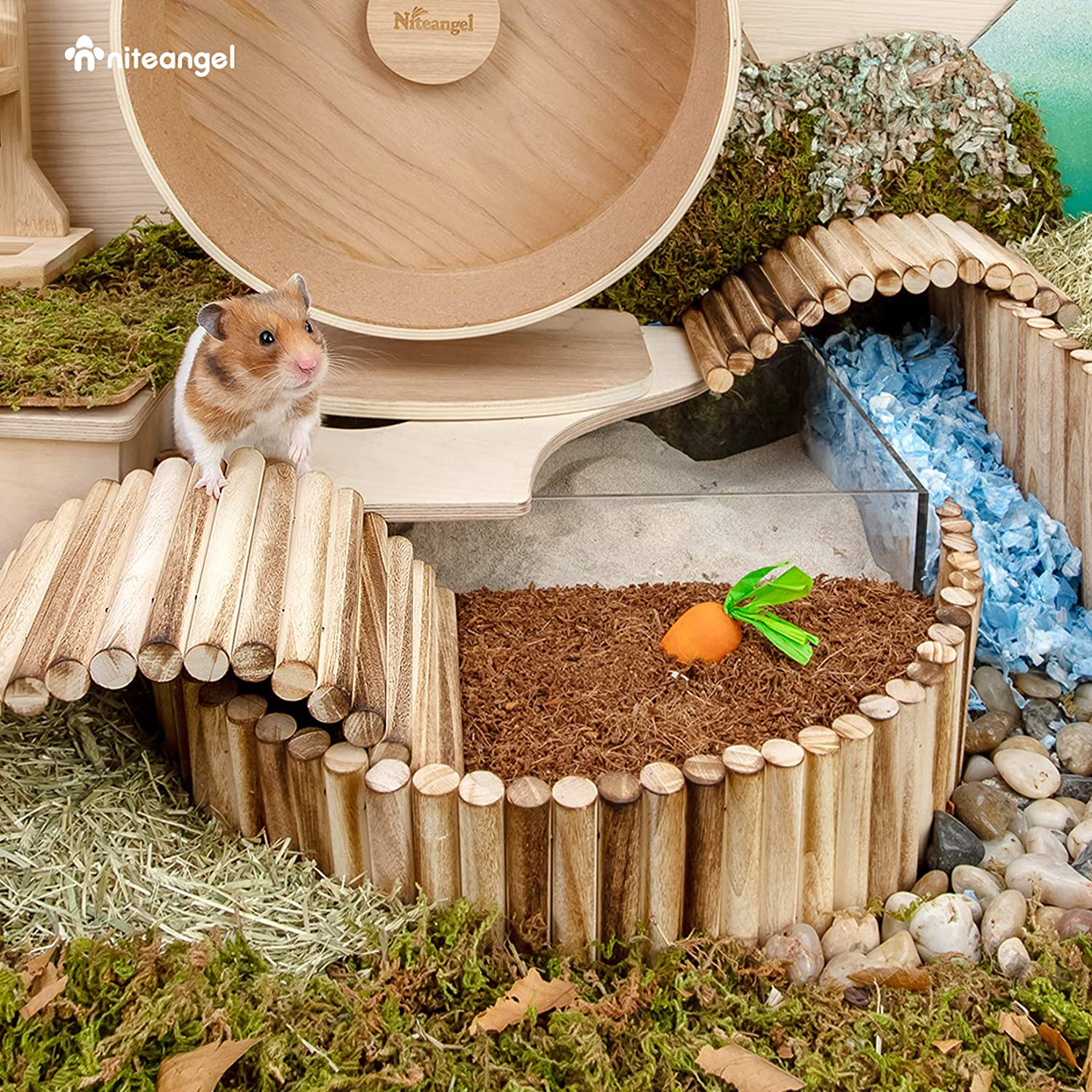 Niteangel Coco Peat & Chips Dry Digging & Burrowing Base for Rodent Pets Animals & Pet Supplies > Pet Supplies > Small Animal Supplies > Small Animal Bedding Niteangel   