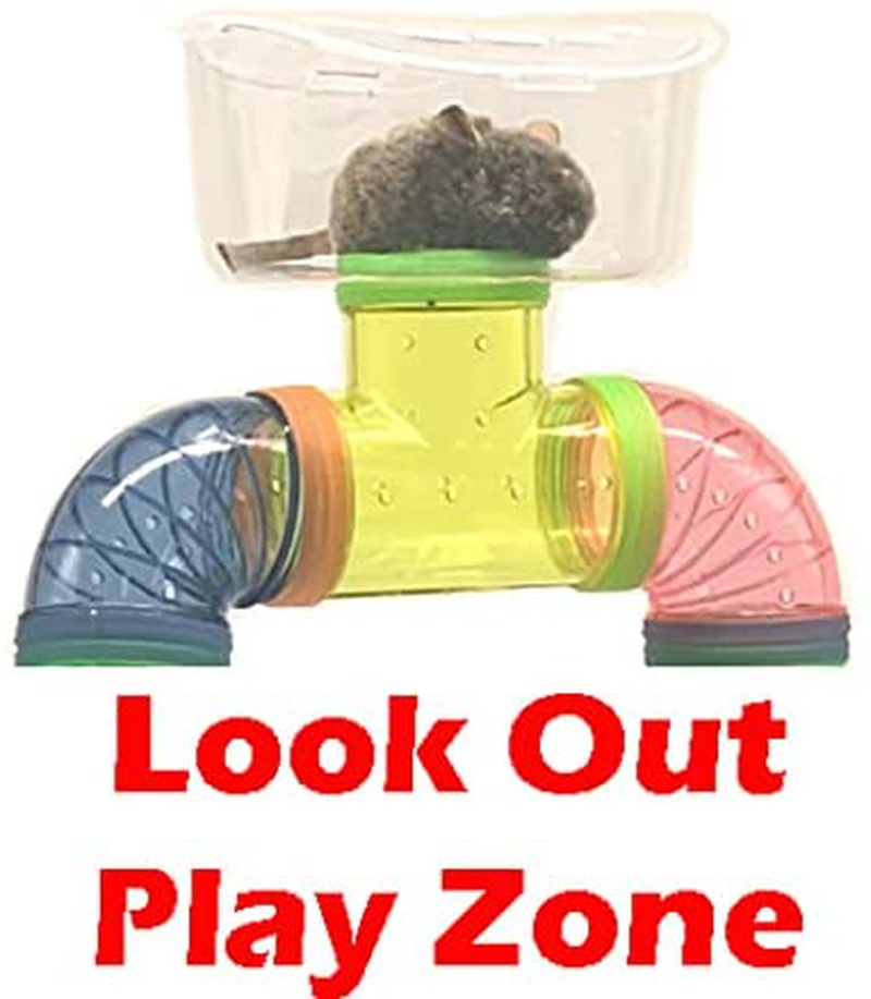 Large Twin Tower Habitat Hamster Home Rodent Gerbil Mouse Mice Rat Wire Animal Cage Long Crossover Tube Animals & Pet Supplies > Pet Supplies > Small Animal Supplies > Small Animal Habitats & Cages Mcage   