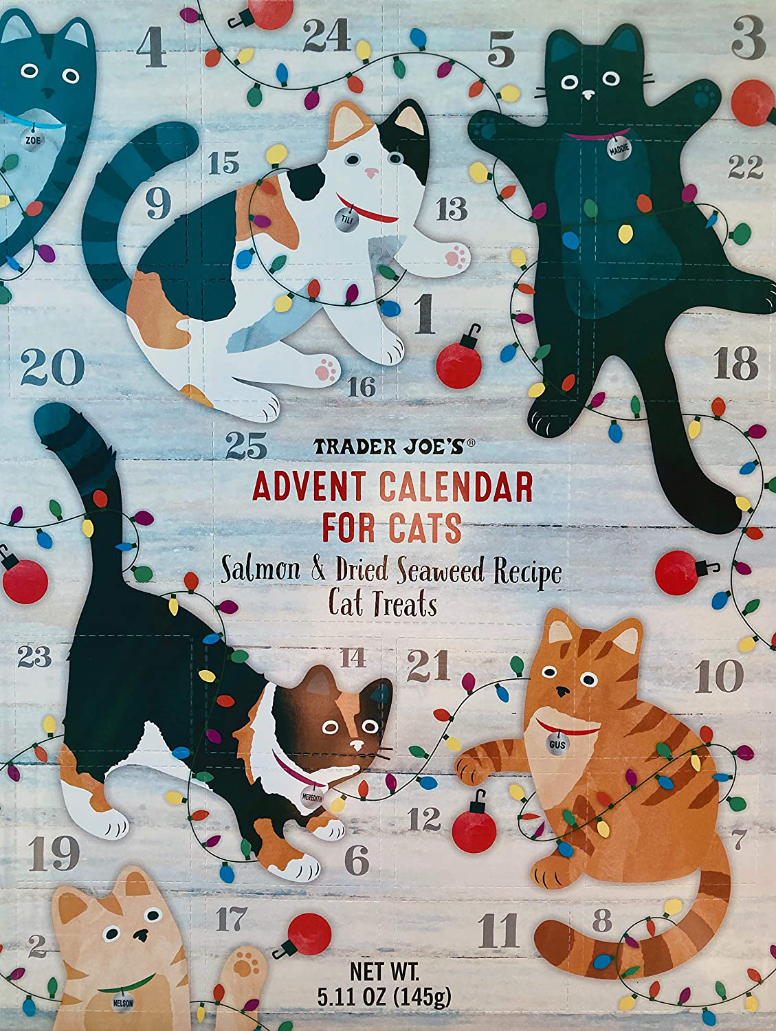 Trader Joe'S Advent Calendar for Cats - Salmon and Dried, No Color, Size No Size Animals & Pet Supplies > Pet Supplies > Cat Supplies > Cat Treats Trader Joe's Advent Calendar for Cats   