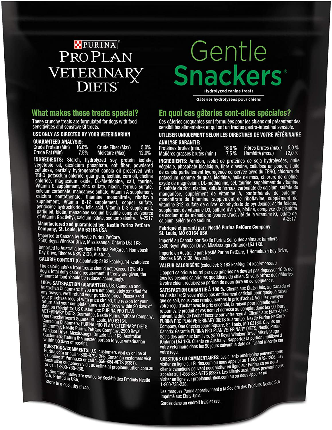Purina Pro Plan Veterinary Diets Gentle Snackers Canine Dog Treats - 8 Oz. Pouch