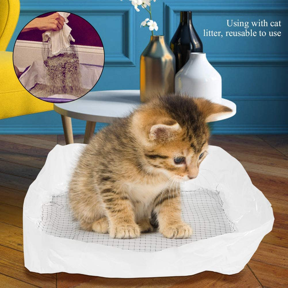 Cat Litter Box, 10Pcs/Set Strong Durable Liner Tray Reusable Strong for Dog Puppy Cat Pet Lifter Sifter Bag Animals & Pet Supplies > Pet Supplies > Cat Supplies > Cat Litter Box Liners Taidda   