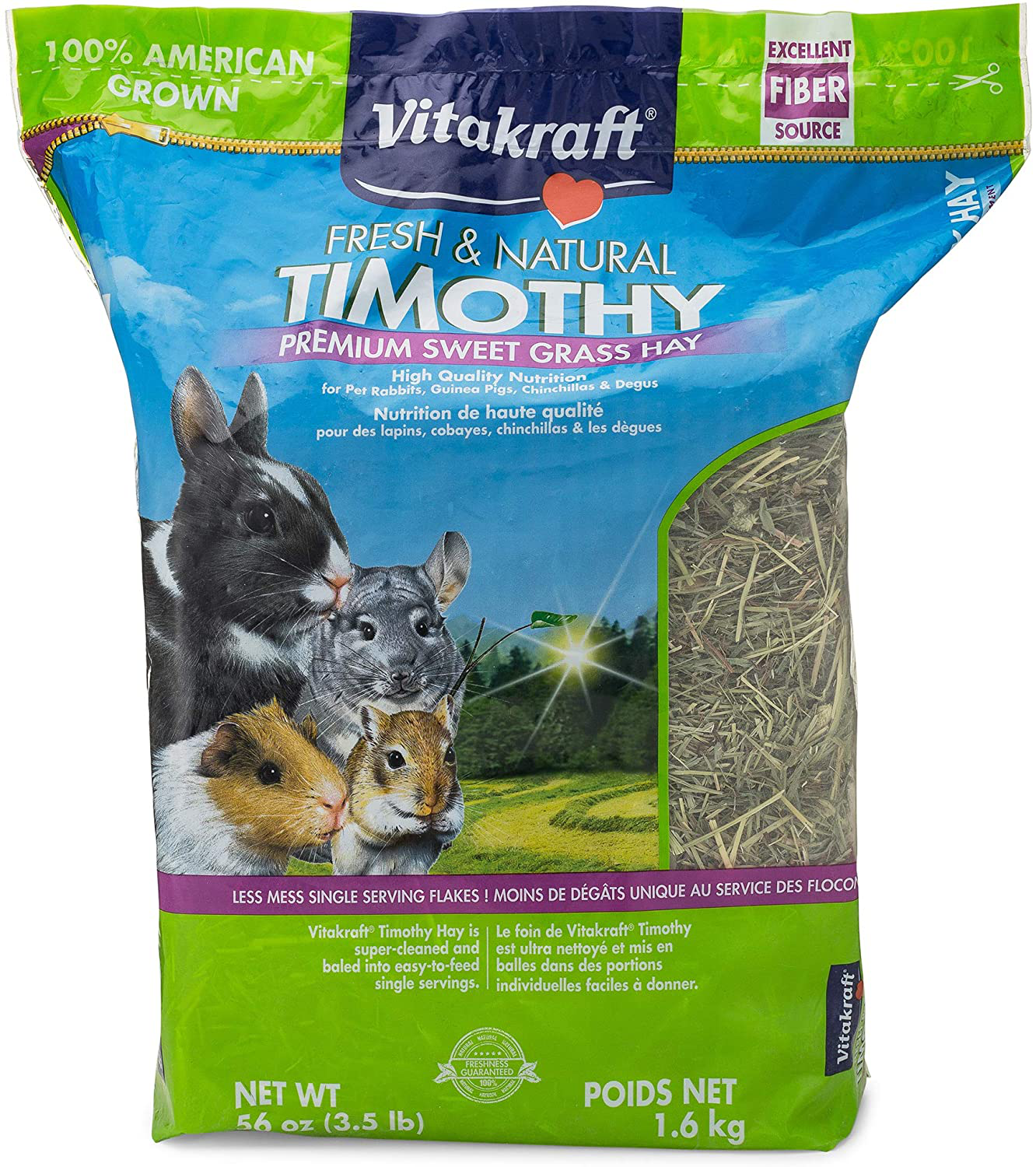 Vitakraft Small Animal Timothy Hay Animals & Pet Supplies > Pet Supplies > Small Animal Supplies > Small Animal Food Vitakraft 3.5 Pound (Pack of 1)  