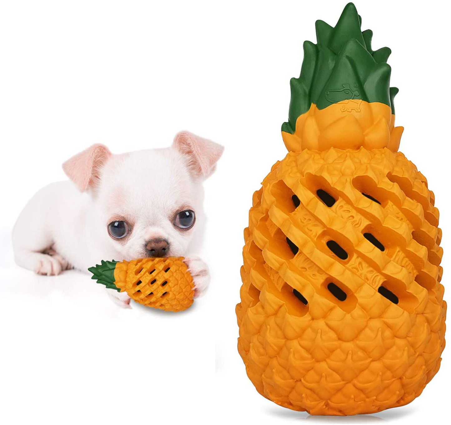 Dog Toys for Aggressive Chewers Large Breed, Lifetime Replacement, Indestructible Dog Chew Toys, Pineapple Dog Toy Interactive Dog Toys, Food Grade Tough Dog Toys Puppy Teething Toy Animals & Pet Supplies > Pet Supplies > Dog Supplies > Dog Toys FAIRWIN Small  