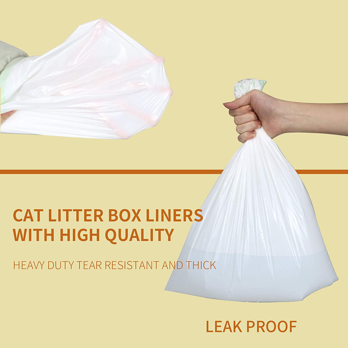 Cattamao Cat Sifting Litter Box Liners. 7 Count Extra Large Drawstring Kitty Litter Bags,Cat Pan Liners,6 Litter Liners+1Without Filter Holes Animals & Pet Supplies > Pet Supplies > Cat Supplies > Cat Litter Box Liners cattamao   