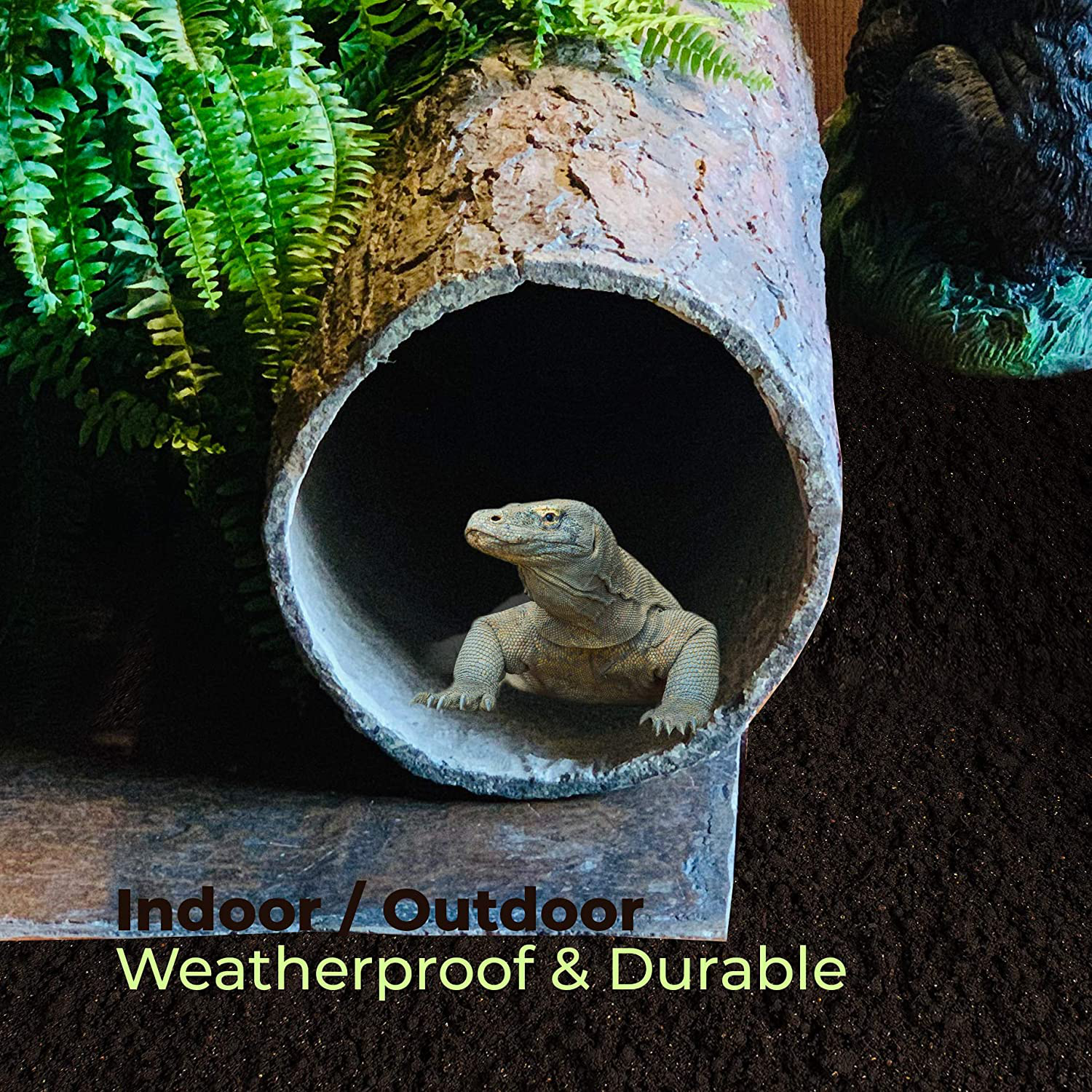 Hollow Hideaway 🌳 Large Tree Stump Reptile Hideout for Snakes, Lizards, Turtles and Critters. Animals & Pet Supplies > Pet Supplies > Reptile & Amphibian Supplies > Reptile & Amphibian Habitat Accessories Hollow Hideaway   