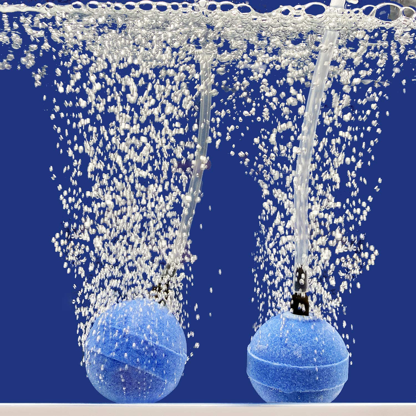 Pawfly 2 Inch Blue Ball Air Stone Bubble Diffuser for Aquarium 2 W Air Pump, 4 Pack