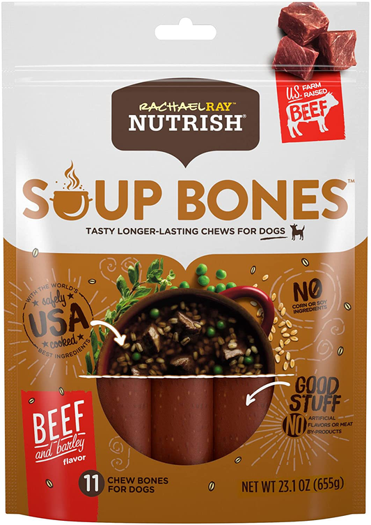 Rachael Ray Nutrish Soup Bones Longer Lasting Dog Treat Chews Animals & Pet Supplies > Pet Supplies > Bird Supplies > Bird Treats Rachael Ray Nutrish   