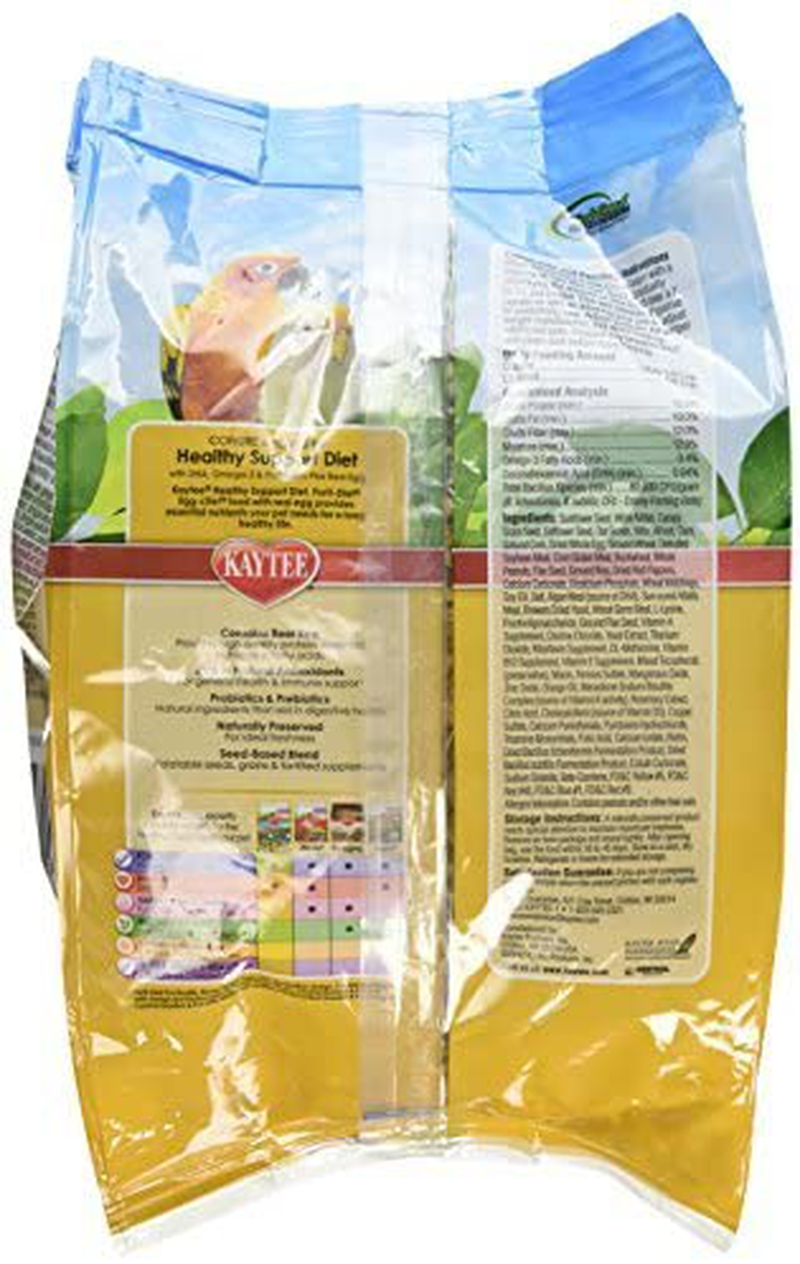 Kaytee Forti-Diet Pro Health Egg-Cite! Conure & Lovebird Food, 2 Pack 3-Lb Bags Animals & Pet Supplies > Pet Supplies > Bird Supplies > Bird Food Kaytee   