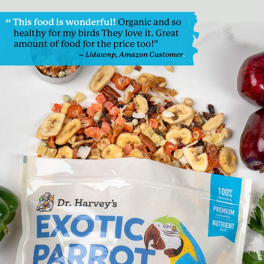 Dr. Harvey'S Exotic Parrot Food, Seedless Blend of Natural Food for Large Parrots (5 Pounds)