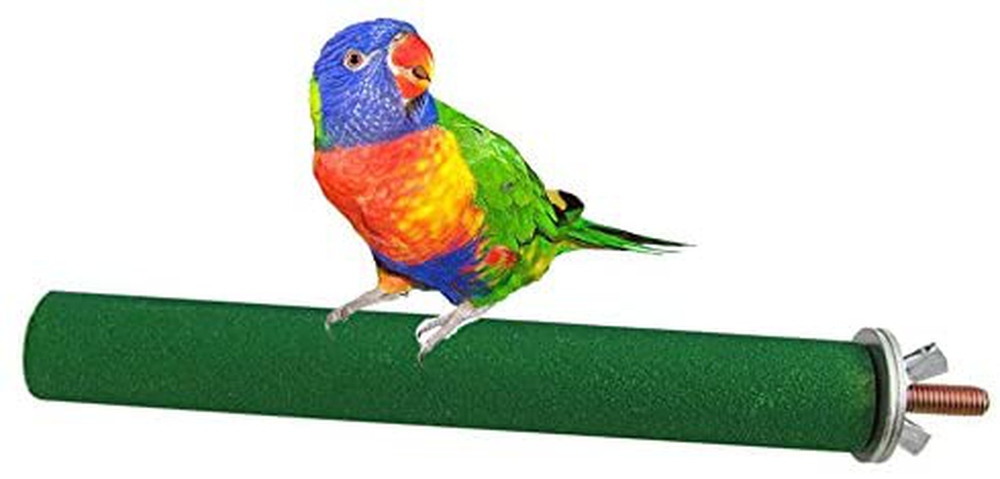 Keersi Wooden Perch Birdcage Stand Paw Grinding Toy Pet Bird Parrot Macaw African Greys Budgies Parakeet Cockatiels Conure Macaw Lovebird Finch Cage Toy Animals & Pet Supplies > Pet Supplies > Bird Supplies > Bird Cages & Stands Keersi   