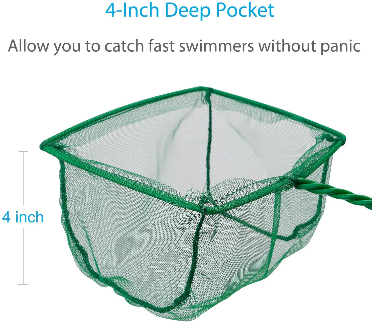 Pawfly 6 Inch Aquarium Fish Net Set Fish Catch Nets with Plastic Handle Animals & Pet Supplies > Pet Supplies > Fish Supplies > Aquarium Fish Nets Pawfly   