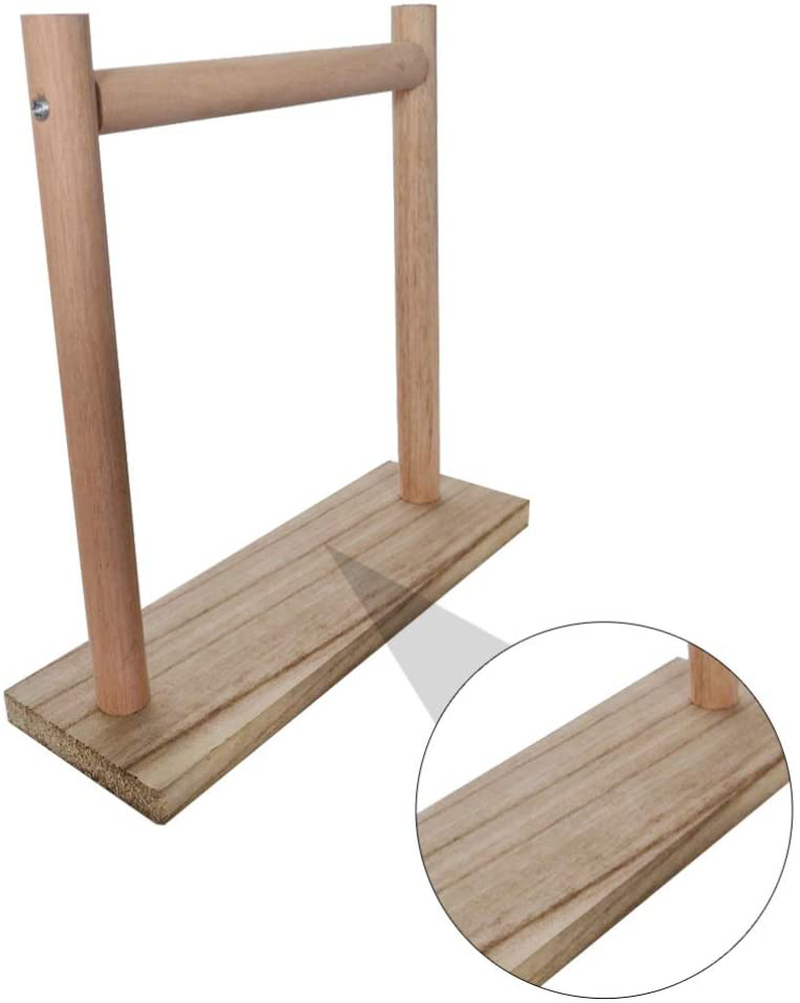 Balacoo Tabletop Parrot Perch Wood Bird Play Stand Gym Stand Cage Accessories Exercise Toys for Cockatiels Conures Parakeet Animals & Pet Supplies > Pet Supplies > Bird Supplies > Bird Gyms & Playstands balacoo   