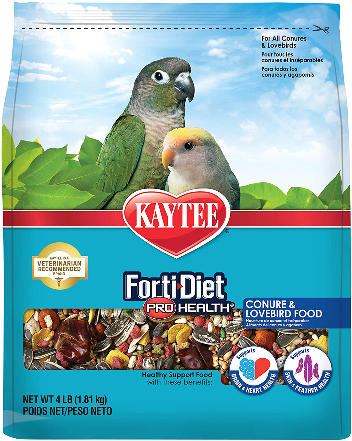 Kaytee Forti-Diet Pro Health Conure and Lovebird Food Animals & Pet Supplies > Pet Supplies > Bird Supplies > Bird Food Central Garden & Pet   