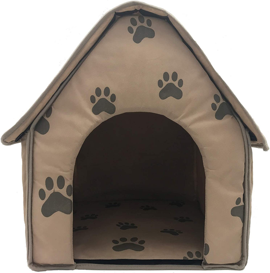 Foldable Small Footprint Pet Bed Weatherproof, Portable Dog House Indoor, Pet Shelter Suitable for Small to Medium Sized Dogs and Cats Animals & Pet Supplies > Pet Supplies > Dog Supplies > Dog Houses LANGM   