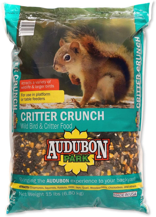 Audubon Park 12243 Critter Crunch Wild Bird and Critter Food, 15-Pounds Animals & Pet Supplies > Pet Supplies > Bird Supplies > Bird Food Audubon Park Food 15-Pounds 