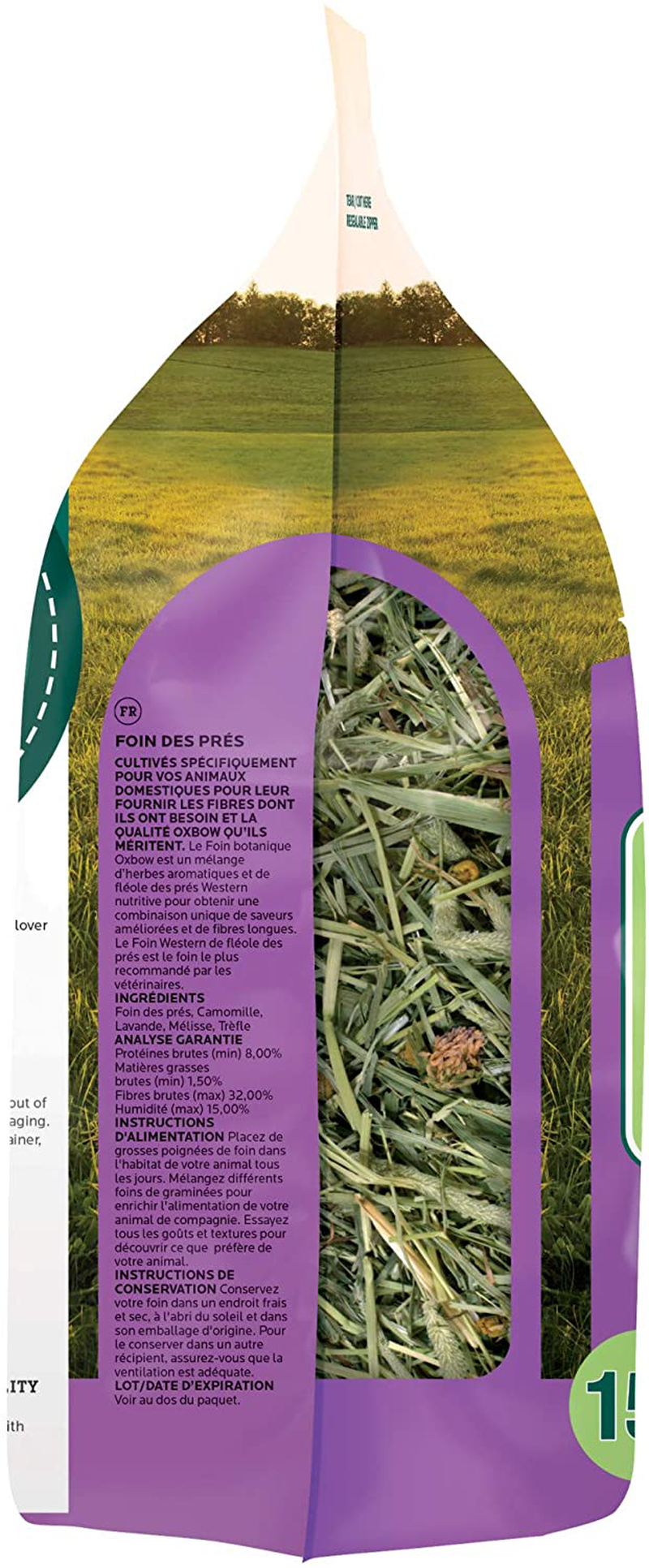 Animal Health Oxbow Botanical Western Timothy Hay - All Natural Hay for Rabbits, Guinea Pigs, Chinchillas, Hamsters & Gerbils - 15 Animals & Pet Supplies > Pet Supplies > Small Animal Supplies > Small Animal Food Oxbow   