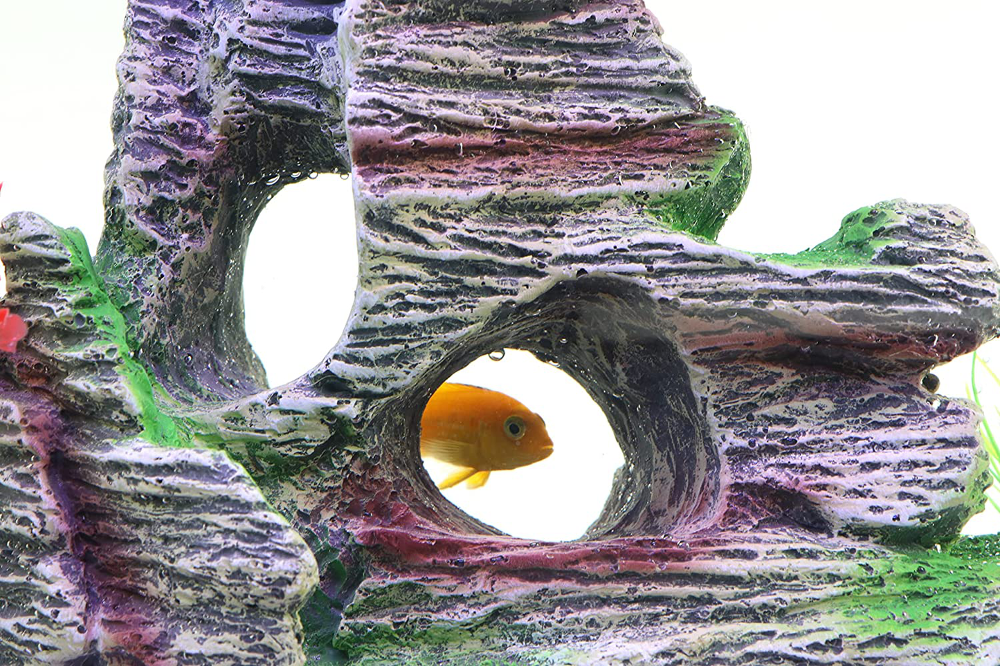 AQUA KT Aquarium Landscape Mountain View Cave Rock Decoration Fish Tank Ornament，Made of Resin Animals & Pet Supplies > Pet Supplies > Fish Supplies > Aquarium Decor AQUA KT   