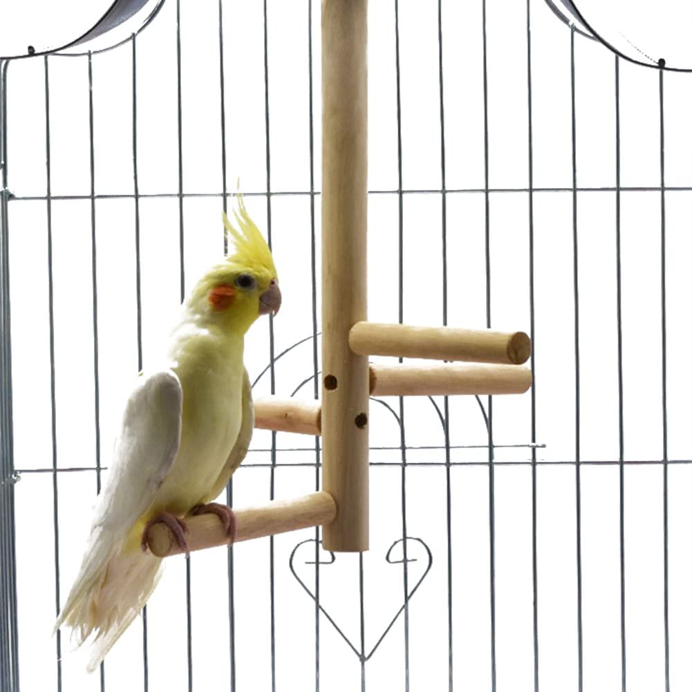 Bonaweite Bird Stand for Cage Parrot Perch Climbing Tree Toy Birdcage Decor Wood Laddered Platform Play Gym Stand Playstand Exercise Training Toys for Small Medium Conures Cockatiels Parrotlets Finch Animals & Pet Supplies > Pet Supplies > Bird Supplies > Bird Gyms & Playstands Bonaweite   