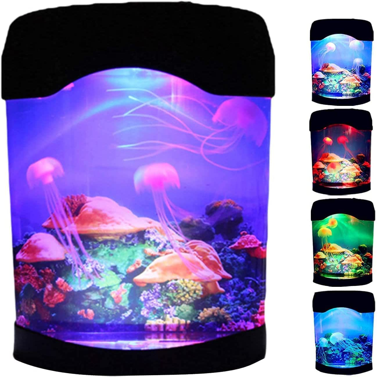 SMDKJ Jellyfish Lamp, LED Aquarium Lighting Fish Tank Night Light with USB, Realistic Jelly Fish Lamp for Home Desktop Bedroom Background Decoration Animals & Pet Supplies > Pet Supplies > Fish Supplies > Aquarium Lighting SMDKJ   