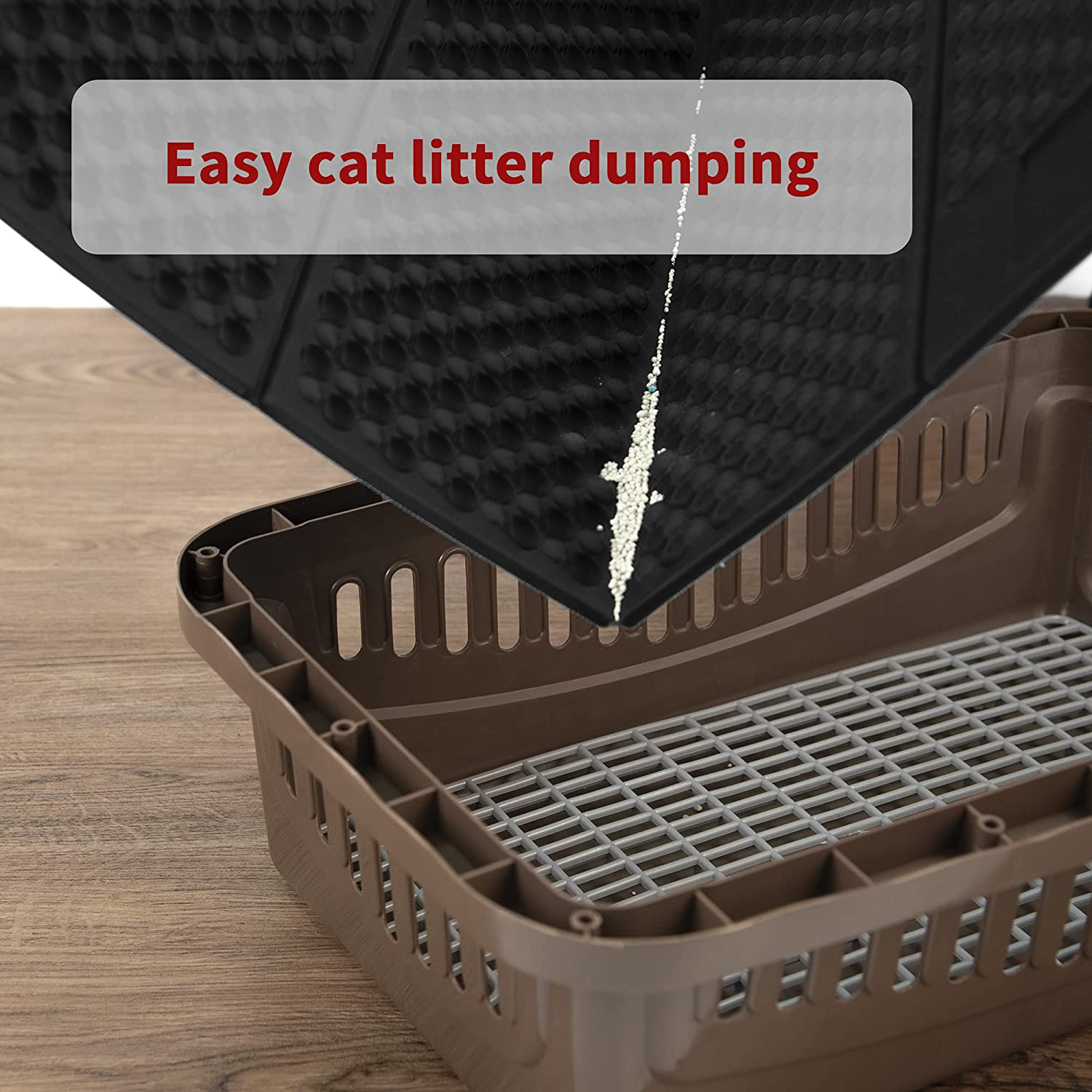 Jongee Cat Litter Mat Foldable Honeycomb Urine&Water Proof Esay Clean Cat Litter Box Mat Animals & Pet Supplies > Pet Supplies > Cat Supplies > Cat Litter Box Mats Jongee   