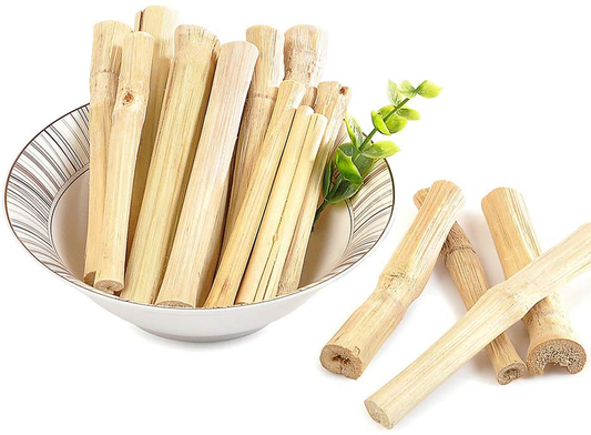 Niteangel Natural Bamboo Chew Toys for Rabbits, Chinchilla, Guinea Pigs and Other Small Animals Animals & Pet Supplies > Pet Supplies > Small Animal Supplies > Small Animal Treats Niteangel   