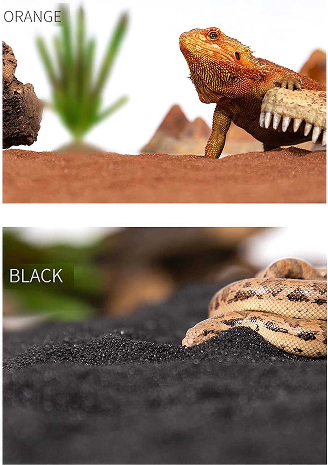 SUPFAKE Reptile Sand Reptile and Amphibian Habitat Décor Desert Terrarium Lizard Calcium Sand Substrate, 4 Lb,Multiple Colour Animals & Pet Supplies > Pet Supplies > Reptile & Amphibian Supplies > Reptile & Amphibian Substrates SUPFAKE   