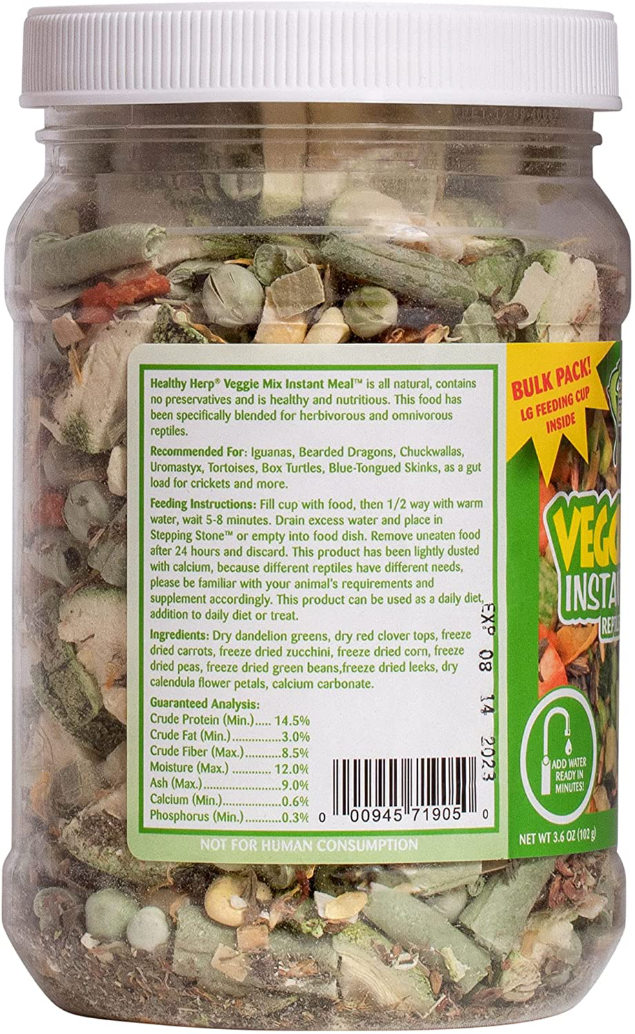 Healthy Herp Instant Meal Veggie Mix Animals & Pet Supplies > Pet Supplies > Reptile & Amphibian Supplies > Reptile & Amphibian Food Healthy Herp   