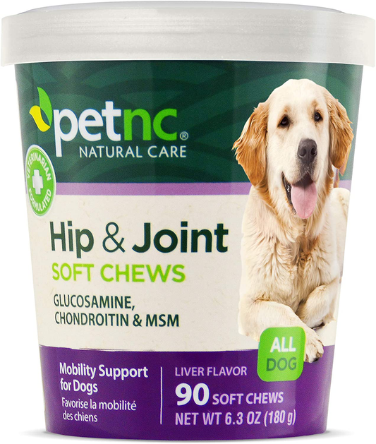 Petnc Natural Care Hip and Joint Soft Chews for Dogs, 90 Count Animals & Pet Supplies > Pet Supplies > Small Animal Supplies > Small Animal Treats PetNC Natural Care   