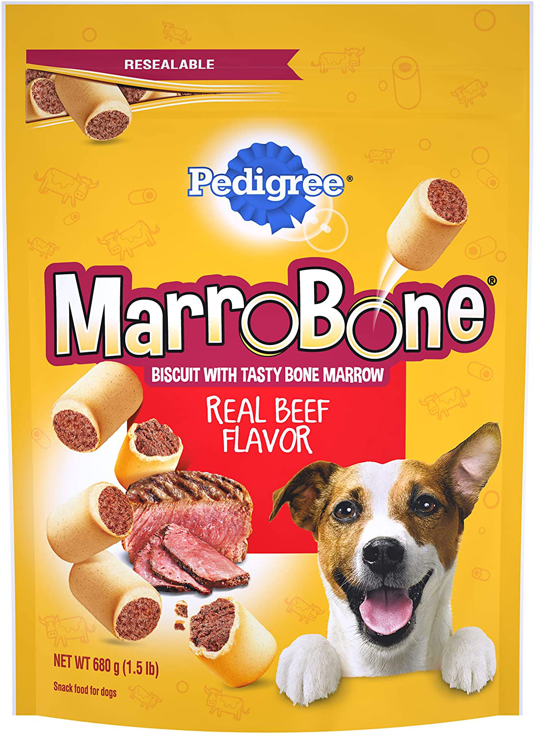 Pedigree Marrobone Dog Treats, Beef Flavor Animals & Pet Supplies > Pet Supplies > Dog Supplies > Dog Treats Pedigree 24 Ounce. (Pack of 8)  
