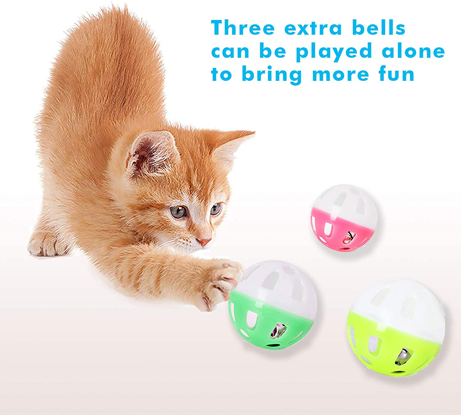 UPSKY Cat Toy Roller 3-Level Turntable Cat Toys Balls with Six Colorful Balls Interactive Kitten Fun Mental Physical Exercise Puzzle Kitten Toys. Animals & Pet Supplies > Pet Supplies > Dog Supplies > Dog Treadmills UPSKY   