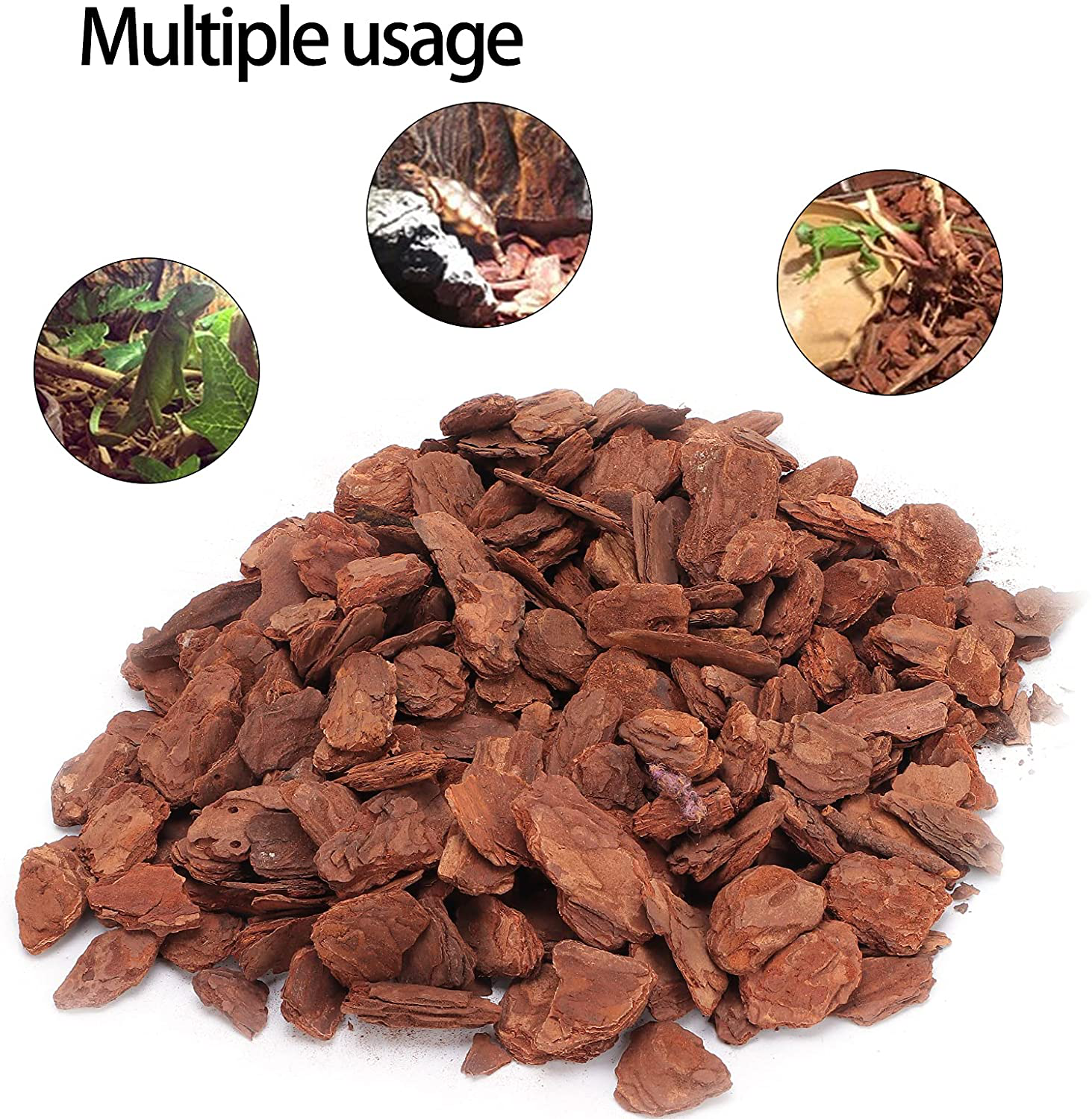 GLOGLOW Breeding and Bedding Flooring, Loose Reptile Box Substrate Pine Bark Granule Bedding Bark Bedding for Reptiles Snakes, Tortoise, and Amphibians(Small Particles 250G) Animals & Pet Supplies > Pet Supplies > Reptile & Amphibian Supplies > Reptile & Amphibian Substrates GLOGLOW   