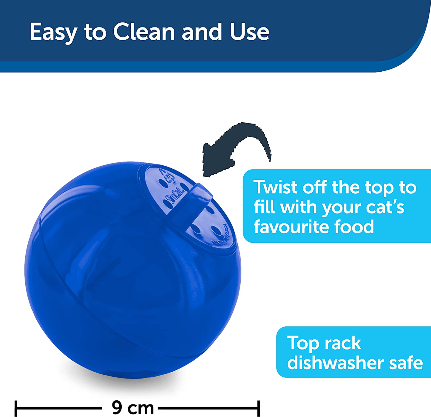 Petsafe Slimcat Feeder Ball - Interactive Game for Your Cat - Fill with Food and Treats - Great for Portion Control and Fast Eaters Animals & Pet Supplies > Pet Supplies > Cat Supplies > Cat Toys PetSafe   