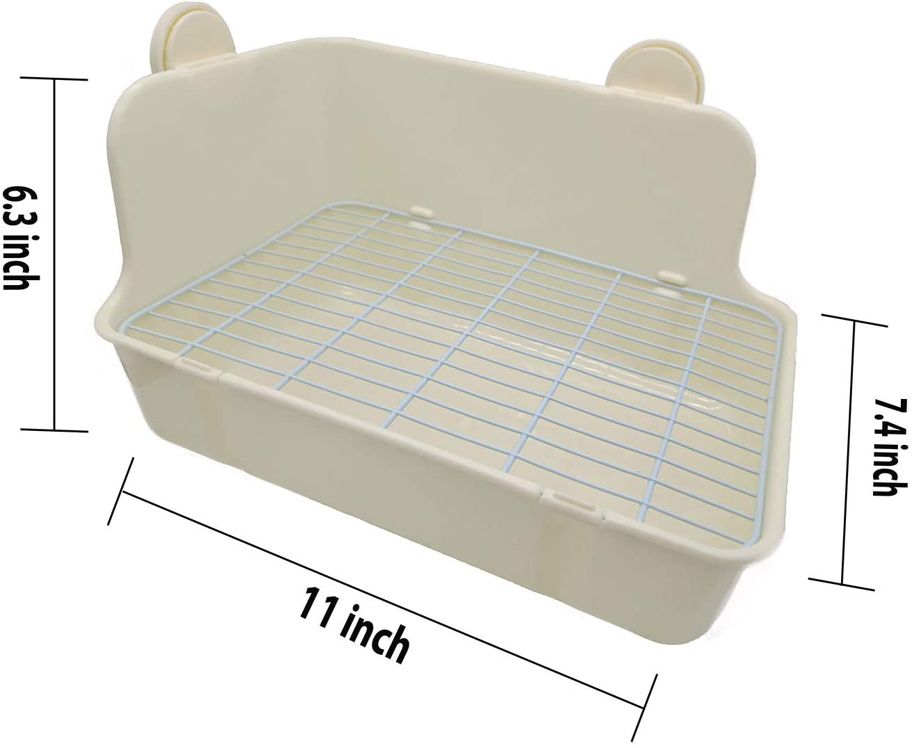 Rabbit Litter Box, Corner Litter Bedding Box, Pet Toilet for Small Animals, Rabbit, Guinea Pig, Chinchilla, Ferret, Galesaur, 11.02 Inches Animals & Pet Supplies > Pet Supplies > Small Animal Supplies > Small Animal Bedding OFLAO   