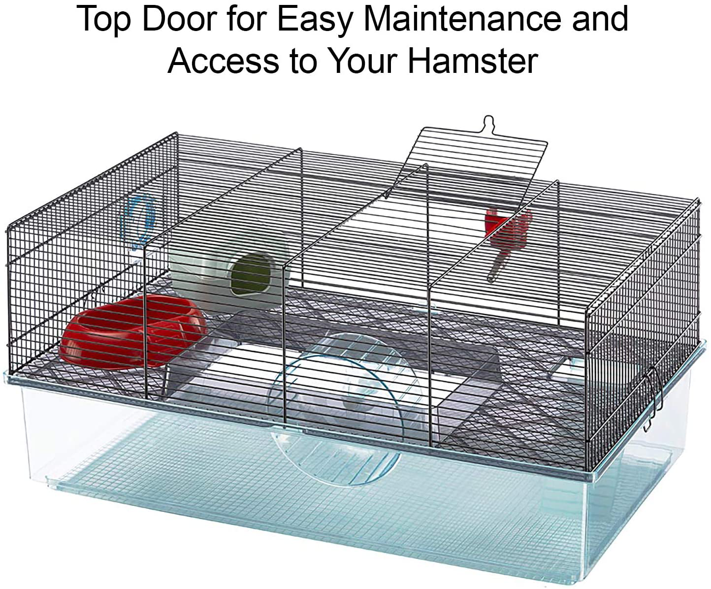 Favola Hamster Cage Includes Free Water Bottle, Exercise Wheel, Food Dish & Hamster Hide-Out Large Hamster Cage Measures 23.6L X 14.4W X 11.8H-Inches & Includes 1-Year Manufacturer'S Warranty Animals & Pet Supplies > Pet Supplies > Small Animal Supplies > Small Animal Habitats & Cages Ferplast spa   