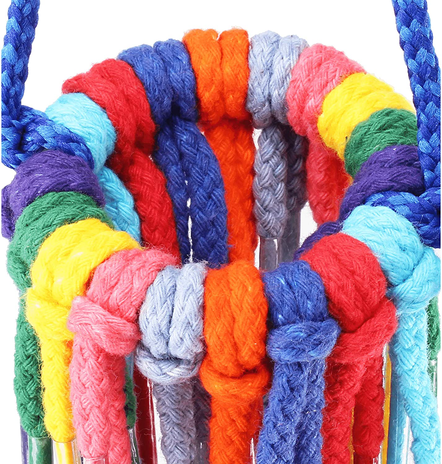 Bonka Bird Toys Aglet Cotton Colorful Chew Pull Parrot Parrotlet Quaker Budgie Finch Macaw Cockatoo