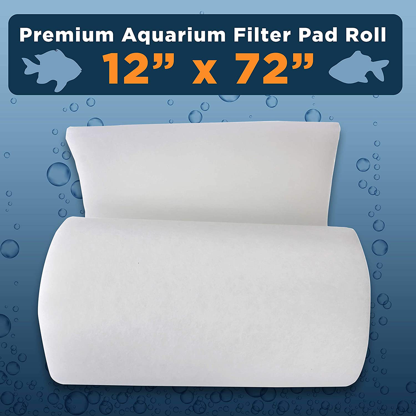Master Pet Supply Premium Aquarium Filter Pad Roll, Cut to Fit 12" by 72", Micron Fiber Filtration Media for Freshwater, Saltwater Aquariums, Koi Ponds, Fish Tanks, Reefs - Clean Crystal Clear Water Animals & Pet Supplies > Pet Supplies > Fish Supplies > Aquarium Filters Master Pet Supply   
