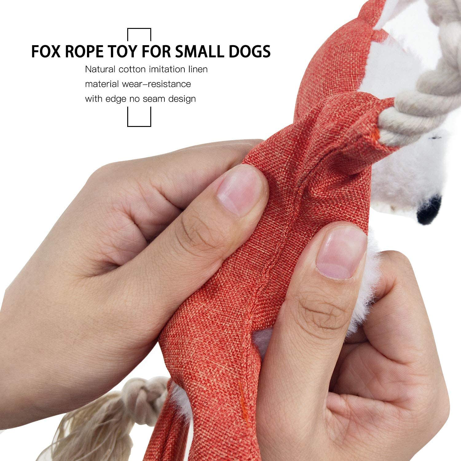 Vitscan Stuffless Dog Toys for Puppy, Crinkle Squeaky Dog Chew Toys Squirrel Plush Dog Toy with Rope Knots for Small Dogs (Squirrel) Animals & Pet Supplies > Pet Supplies > Dog Supplies > Dog Toys Vitscan   