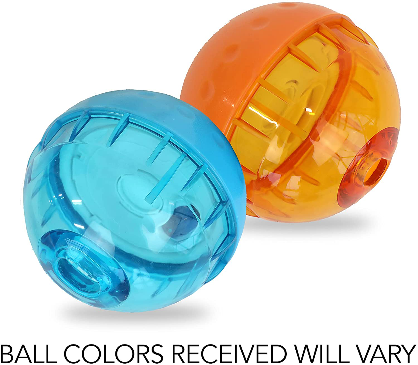 Ourpets IQ Treat Ball Dog Ball Dog Toy & Dog Slow Feeder (Interactive Dog Toys, Dog Puzzle Toys, Treat Dispensing Dog Toys - Great Alternative to Slow Feeder Dog Bowls) 2 Size Options-Colors May Vary