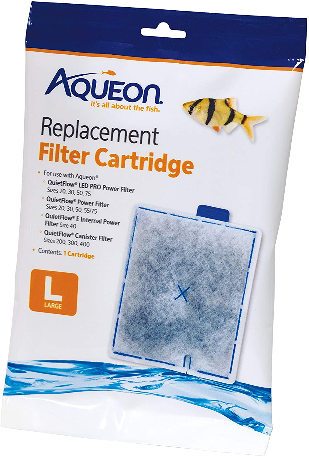 Aqueon Replacement Filter Cartridges Animals & Pet Supplies > Pet Supplies > Fish Supplies > Aquarium Filters Aqueon Large - 1 pack  