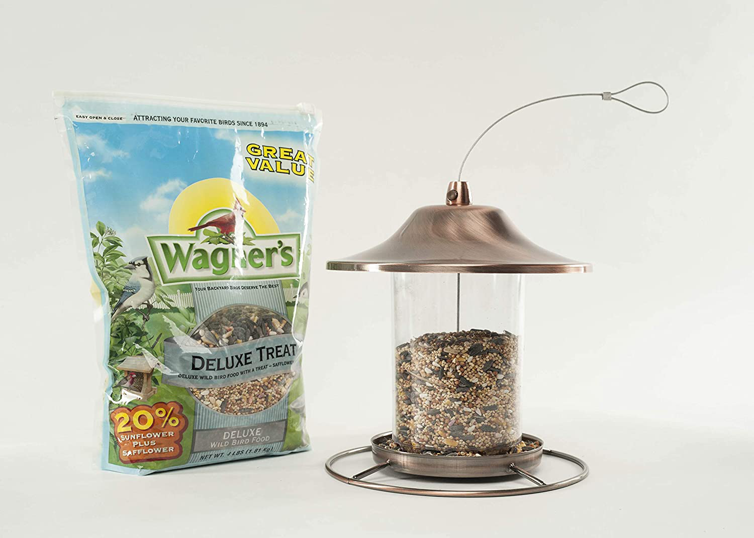 Wagner'S 62067 Deluxe Treat Blend Wild Bird Food, 4-Pound Bag Animals & Pet Supplies > Pet Supplies > Bird Supplies > Bird Treats Wagner's   