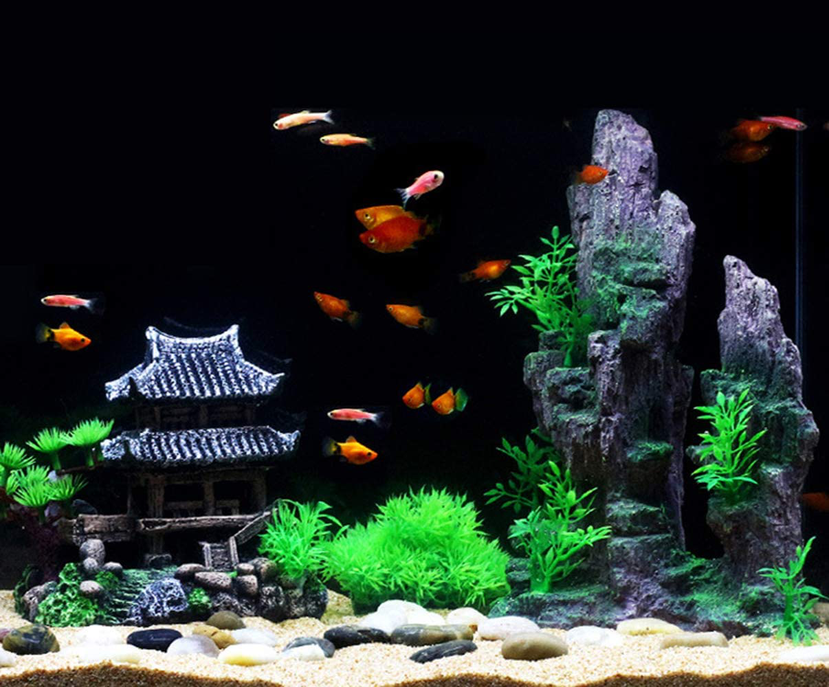 SLOCME Aquarium Classical Resin Castle Decorations - Fish Tank