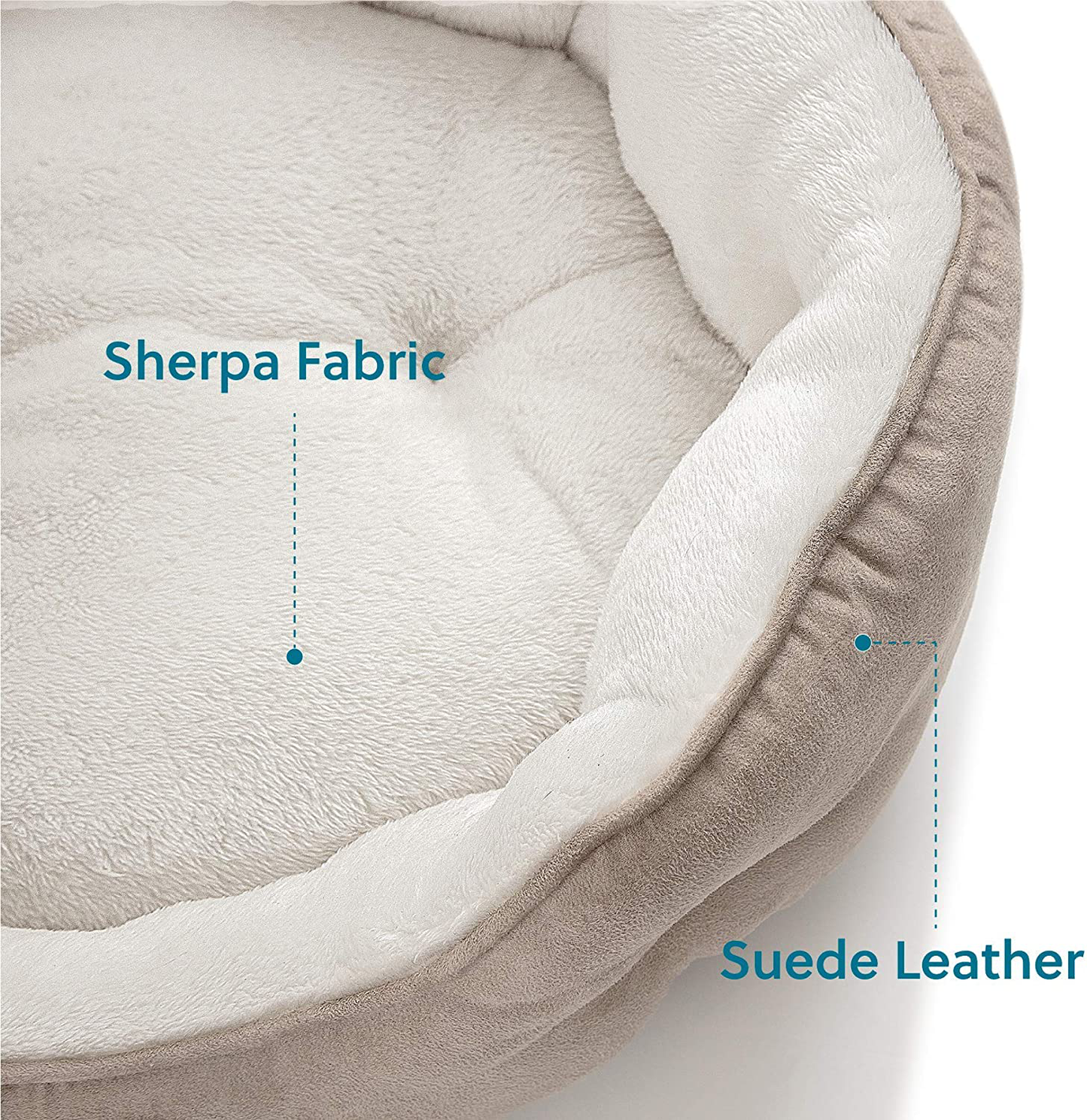 Bedsure Small Dog Bed for Small Dogs Washable - round Cat Beds for Indoor Cats, round Pet Bed for Puppy and Kitten with Slip-Resistant Bottom, 20 Inches